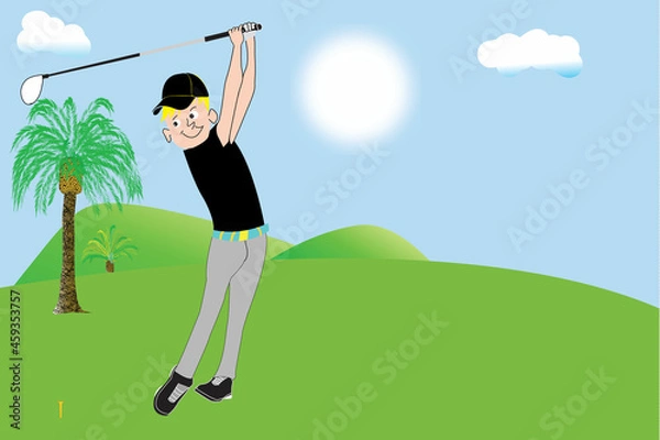 Fototapeta Golfer