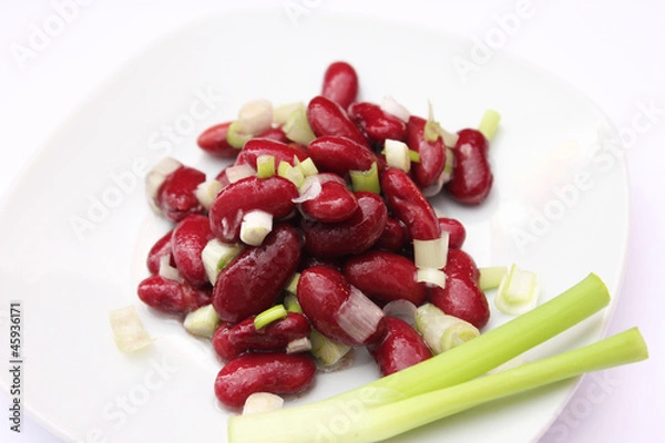 Fototapeta Bohnensalat