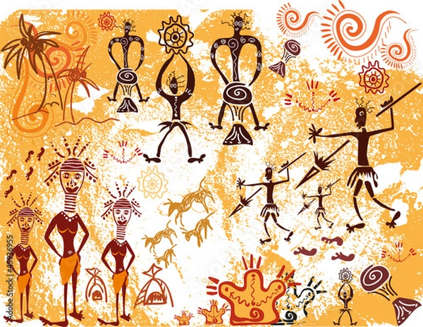 Obraz african ethnic background