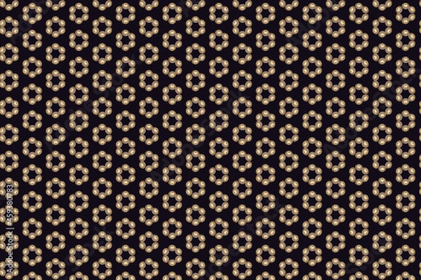 Fototapeta Simple and concise seamless texture glowing lamp in the dark. 
