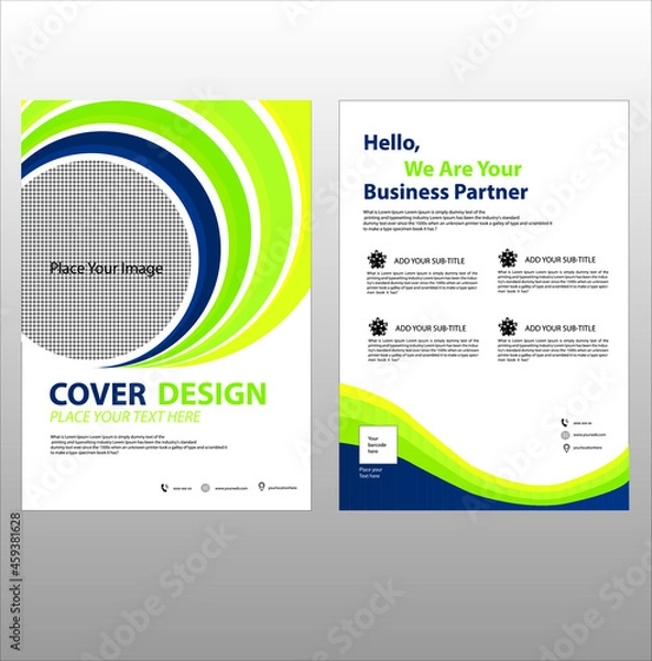 Obraz cover design template