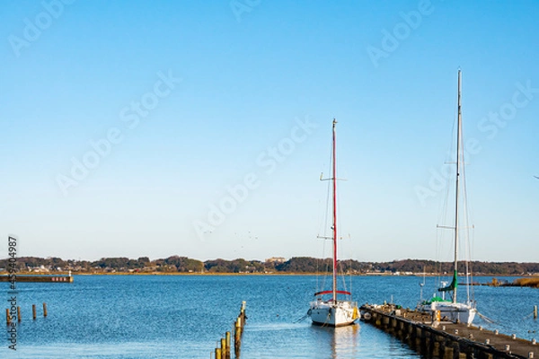Fototapeta 茨城 土浦 土浦港の風景