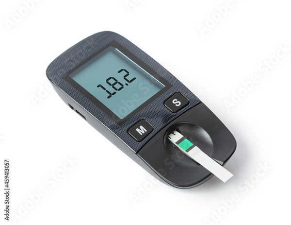 Obraz Diabetes blood sugar glucometer