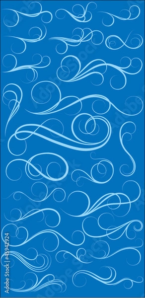 Fototapeta Swirls Vector Set