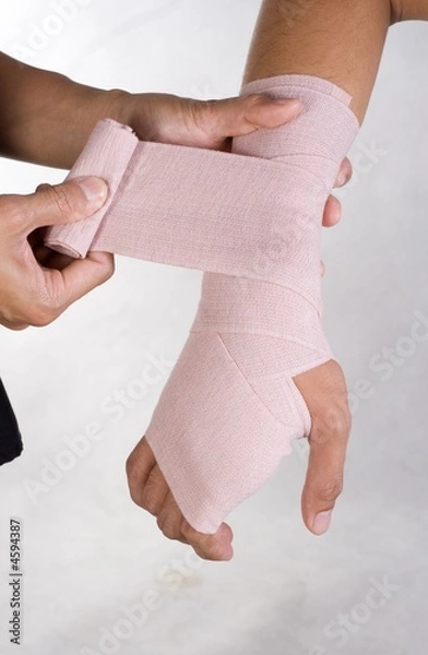 Fototapeta Wrist bandage