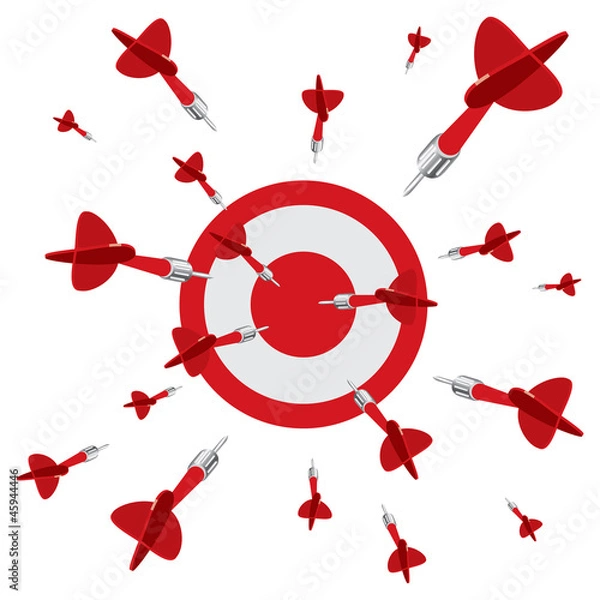 Fototapeta Dart on target