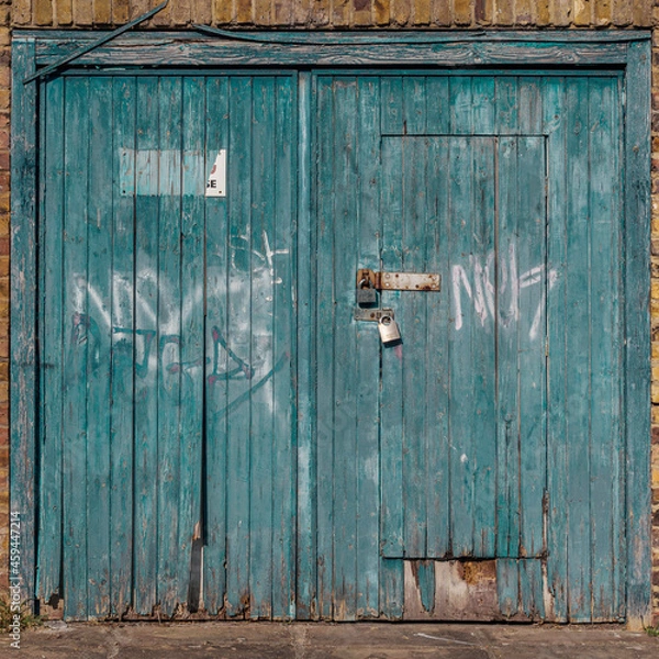Obraz old wooden door