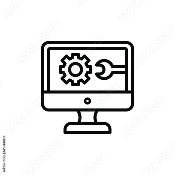 Fototapeta IT help desk customer support vector