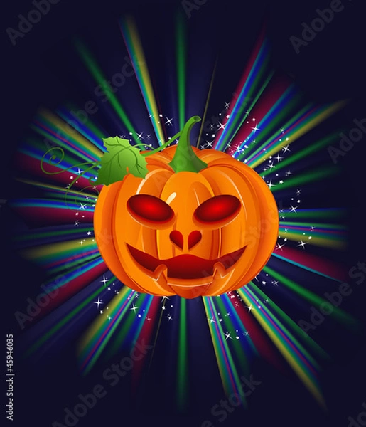 Obraz pumpkin on halloween