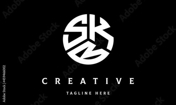 Fototapeta SKB creative circle three letter logo vector