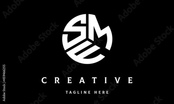 Obraz SMF creative circle three letter logo vector