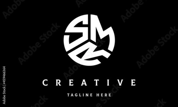 Obraz SMR creative circle three letter logo vector