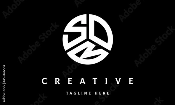 Obraz SOB creative circle three letter logo vector