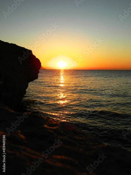 Obraz Tropical beach at sunset - nature background