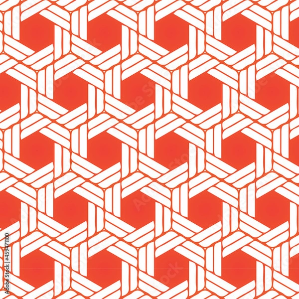 Fototapeta Geometric Hexagon seamless pattern vector background