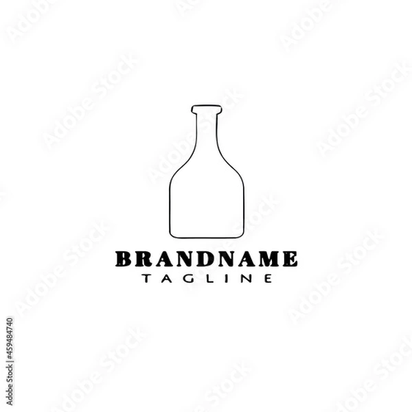 Fototapeta bottle logo icon design template vector