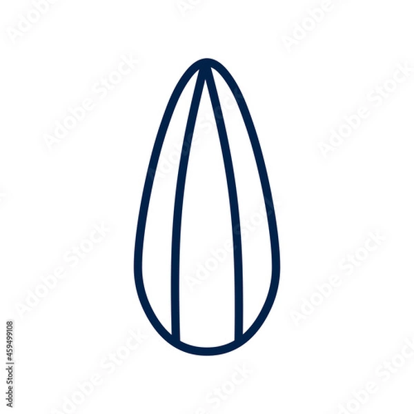 Fototapeta Seed icon logo template isolated on white background.