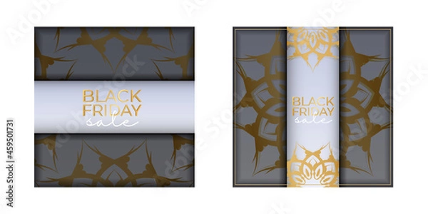 Obraz Celebration Poster For Black Friday Beige Color With Luxurious Ornament