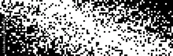 Fototapeta Pixel mosaic background. Illustration for website, postcard, poster, banner, template, wallpaper. Vector