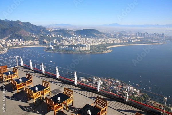 Obraz View of Rio de Janeiro from Sugarloaf Mountain, Brazil