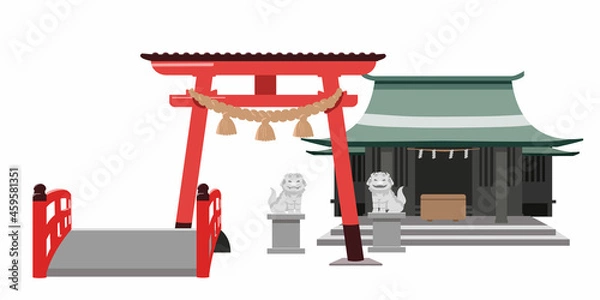 Fototapeta 境内　横