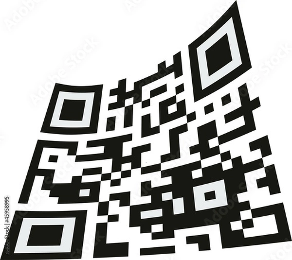 Obraz QR Code Aufkleber Etikett