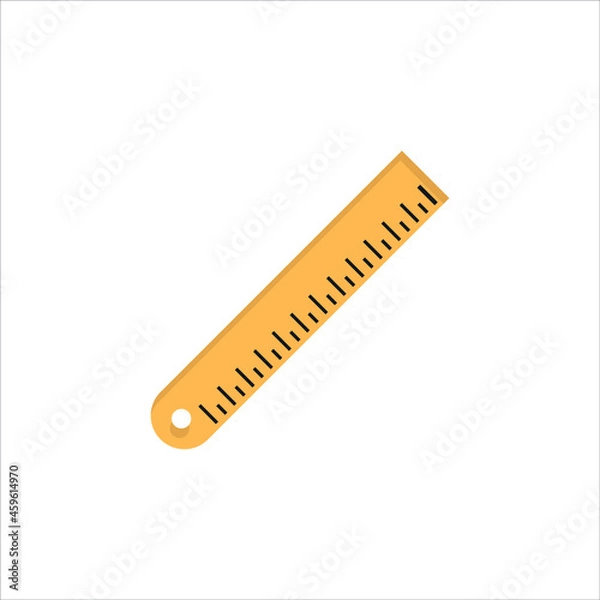 Fototapeta Ruler Image Icon vector Line on white background image for web, presentation, logo, Icon Symbol. Ruller
