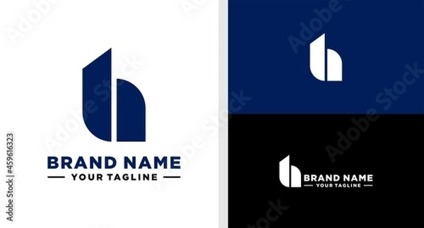 Obraz LETTER H LOGO BUILDING MONOGRAM EDITABLE