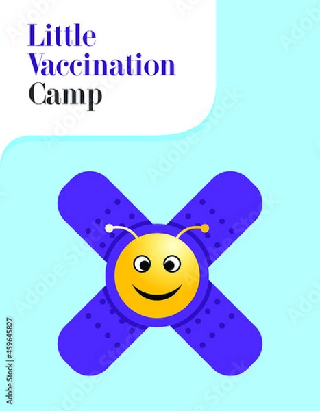 Fototapeta Children Vaccination Awareness Poster Design 
