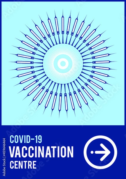 Fototapeta Vaccination Center - Poster Design