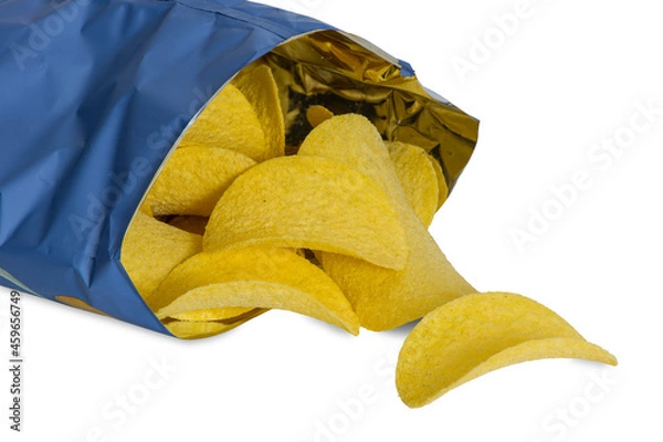 Obraz Golden potato chips.