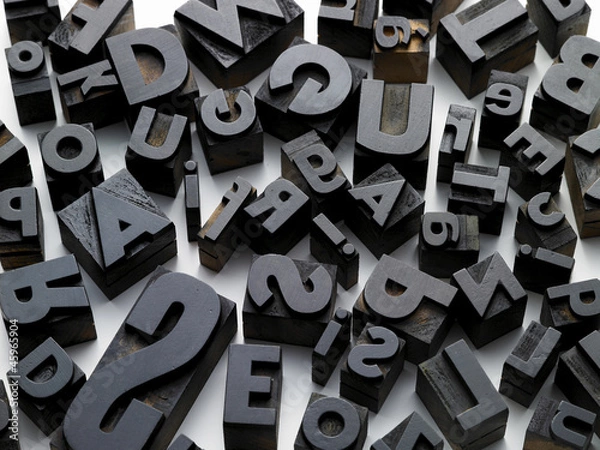 Obraz typefaces in composition