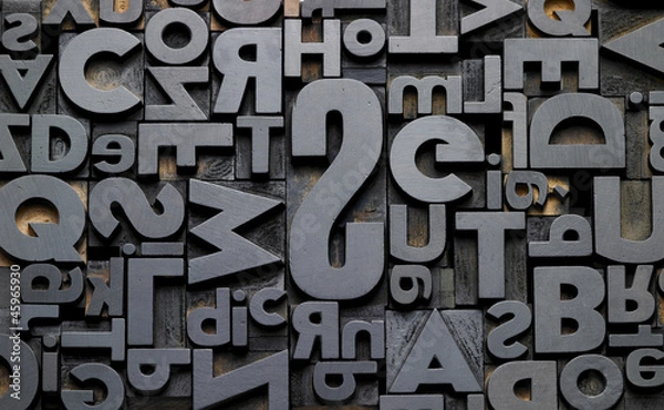 Obraz typefaces in composition