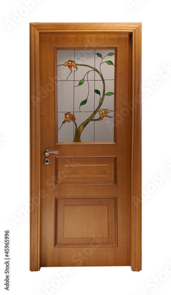 Obraz Door with flowers