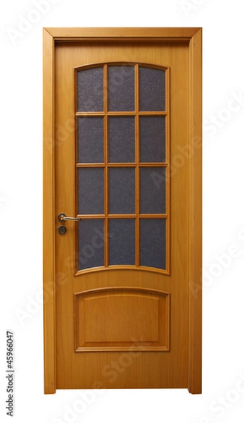 Fototapeta Light brown door