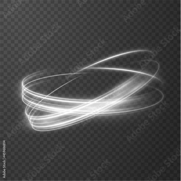 Fototapeta Shiny lines vector background in circular shape. EPS10
