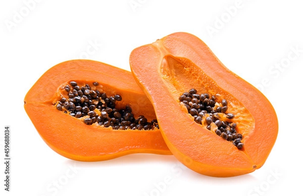 Obraz papaya isolated on a white background