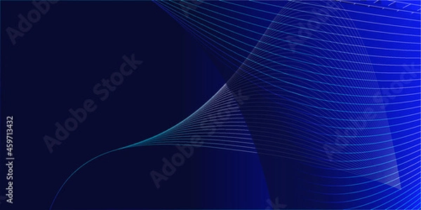 Fototapeta Abstract Blue Background With Lines
