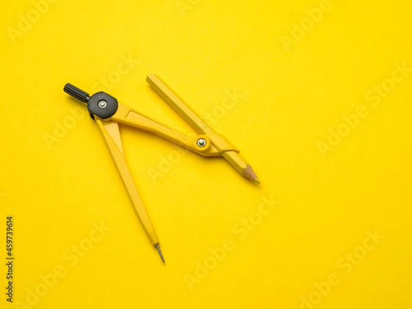 Obraz compass and pencil