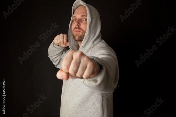 Obraz Gewaltbereiter Straßenschläger