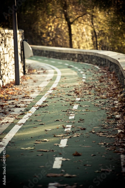 Obraz ciclovia no outono