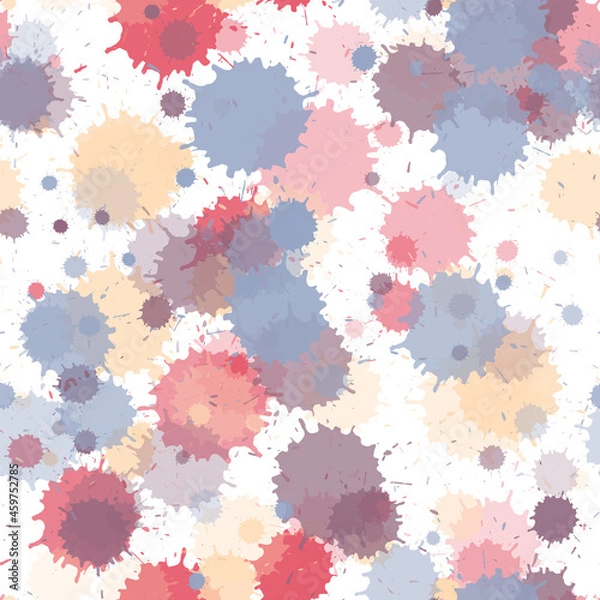 Obraz Paint stains seamless splatter, spray blots, spots