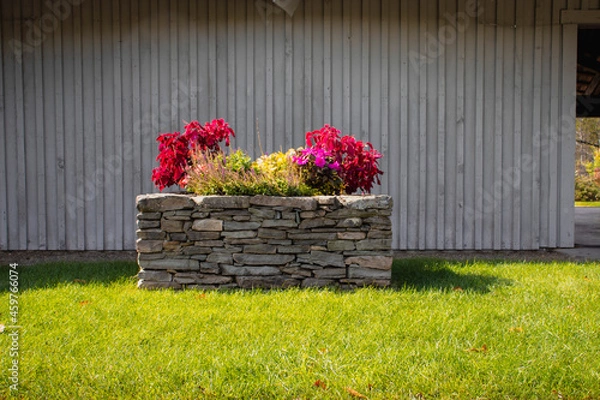 Fototapeta Outside in fall autumn in Vermont