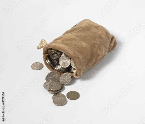 Obraz Sack with coins