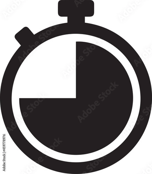 Fototapeta stopwatch icon design. Timer symbol. Alarm pictogram design. Stopwatch icon symbol vector. Timer icon symbol illustration