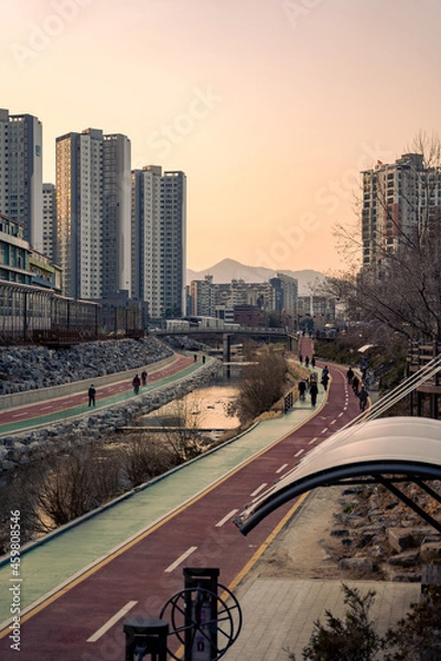 Obraz 서울 주택가 야경