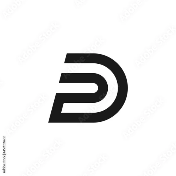 Obraz Creative logo design initials DP