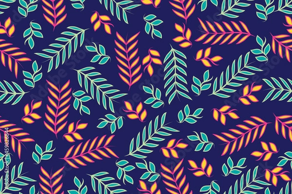 Fototapeta Flower seamless pattern design vector