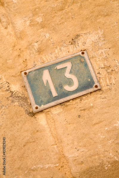 Obraz Number Thirteen Sign
