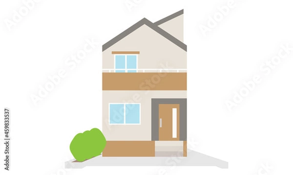 Fototapeta 小さい一軒家のイラスト